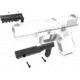 Recover Tactical Picatinny Rail Adapter for Glock 21 Gen 1/2, Black, GR21-01