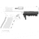 Recover Tactical Picatinny Rail Adapter for Glock 21 Gen 1/2, Black, GR21-01