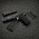 Recover Tactical RG11 Quick Change 1911 Rubber Grips T-REX, Black, RG11B