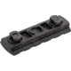 Recover Tactical Two 5 Slot Pic Rail For M-Lok, Black, ML5RAIL-01