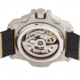 Reign Commodus Automatic Skeleton Leather-Band Watch, Silver/Black, One Size, REIRN4002