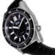 Reign Francis Leather-Band Watch w/Date, Black, One Size, REIRN6302