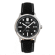 Reign Henry Automatic Canvas-Overlaid Leather-Band Watch w/Date, Black - Mens, REIRN6202