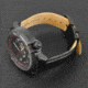 Reign Mens Thanos Watch,Red Dial,Black Bezel,Black Leather Strap REIRN2103