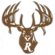 DECAL LARGE WHITE "R" BUCK