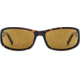 Reptile Sun Crocodile Sunglasses, Dark Tortoise Frame, Titanium Gold/Glass Lens, Polarized, CROGDT