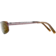 Reptile Sun Genus Sunglasses, Espresso Frame, Titanium Gold/Glass Lens, Polarized, GENGES