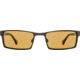Reptile Sun Sobek Sunglasses, Chocolate Frame, Titanium Gold/Poly Lens, Polarized, SOBGCH