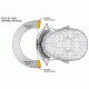 Revision Desert Locust Fan Goggles - field of view, horizontal