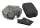 Revision Military Eyewear Desert Locust Extreme Weather Goggles - Smoke Lens, Green Frame - Basic Kit