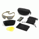 Revision Unisex Shadowstrike Ballistic Sunglass Deluxe, Tan, w/ Clear, Solar, Yellow Lenses 4-0750-0204