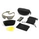 Revision Unisex Shadowstrike Ballistic Sunglass Deluxe, Tan, w/ Clear, Solar, Yellow Lenses, 4-0750-0204