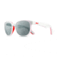 Revo Kash Single Vision Prescription Sunglasses, White/Coral/Grey Frame, Polarized, RE 1028 09 GYSV