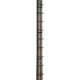 Rhino Blinds 24ft Hot Foot Climbing Stick, 6 Sections, Black/Steel, RTSL-24