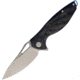 Rike Knife Hummingbird Plus Folding Knife, Black and blue carbon fiber handle, HBPLUS BCF