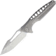 Rike Knife Thor 5 Framelock Bohler M390 Knife, 3.75in Bead Blast Bohler M390 SS Drop Point, Titanium Handle, THOR5-PL