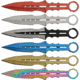 Rite Edge 6pc Multicolor Throwing Knives