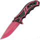 Rite Edge Caution Linerlock A/O Pnk