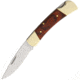 Rite Edge Lockback Wood Folding Knife,2.5in,Clip Point,Brown,Wood Handle CN211182
