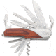 Rite Edge Multi Function Folder Knife, stainless drop point blade, g. Wood hande CN212832