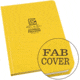 Rite in the Rain Bound Book,Fabrikoid Cover,6 3/4x8 3/4,Yellow 370F-LG