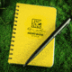 Rite in the Rain MINI-SPIRAL MEMO NOTEBOOK, Yellow, 3 1/4 x 5 393-M