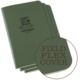 Rite in the Rain Stapled Notebook - Universal - Green - 3 Pack, Green, 4/5/8 x 7 971FX