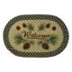 Rivers Edge Braided Rug 26-inch Oval, Pine Cone, 2523