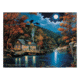 Rivers Edge LED Art, Cabin by Lake, 16 x 12 in, 1757
