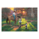Rivers Edge LED Art, Woman on Horse, 24 x 16 in, 1792