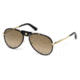 Roberto Cavalli RC1042 Sunglasses - Shiny Rose Gold Frame Color, Brown Mirror Lens Color