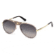 Roberto Cavalli RC1042 Sunglasses - Shiny Rose Gold Frame Color, Smoke Mirror Lens Color