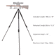 RokStad BBS V Mount Tripod Gun Rest, Black, RSGR-07