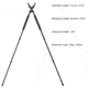 RokStad LIT V Mount Bipod Gun Rest, Black, RSGR-05