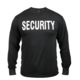 Rothco 2-Sided Security Long Sleeve T-Shirt, L, 60222-L