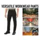 Rothco Active Flex Canvas Work Pant - Men's, Black, 28Wx30L, 62080-Black-28Wx30L