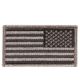 Rothco American Flag Patch - Hook Back, Black-Khaki, 17787-BlackKhaki-Reverse