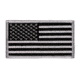 Rothco American Flag Patch - Hook Back, Black/Silver, Bulk Packaging, 17781-BlackSilver-Normal-BulkPackaging