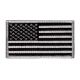 Rothco American Flag Patch - Hook Back, Black/Silver, 17781-BlackSilver-Normal
