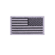 Rothco American Flag Patch - Hook Back, Black/Silver, Bulk Packaging, 17784-BlackSilver-Reverse-BulkPackaging