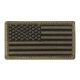 Rothco American Flag Patch - Hook Back, Olive Drab/Black, 17783-OliveDrabBlack-Normal