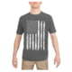 Rothco Distressed US Flag Athletic Fit T-Shirt, Charcoal Grey, Medium, 29011-CharcoalGrey-M