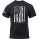 Rothco Distressed US Flag T-Shirt - Men's, Black, M, 2901-Black-M