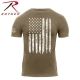 Rothco Distressed US Flag T-Shirt - Men's, Coyote Brown, 26334-CoyoteBrown-4XL