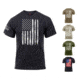 Rothco Distressed US Flag Athletic Fit T-Shirt, Black, Coyote Brown, Desert Sand, Olive Drab, Red/White/Blue
