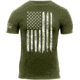 Rothco Distressed US Flag Athletic Fit T-Shirt, Olive Drab, XL, 2832-OliveDrab-XL