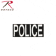 Rothco Polyester Hook Back Police Patch, Small, Black, 2785-S