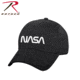 Rothco NASA Worm Logo Low Profile Cap, Black, 3799