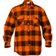 Rothco Extra Heavyweight Buffalo Plaid Flannel Shirts, Orange Plaid, Small, 4672-OrangePlaid-S