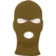 Rothco Fine Knit Three Hole Facemask, Coyote Brown, 15989-CoyoteBrown